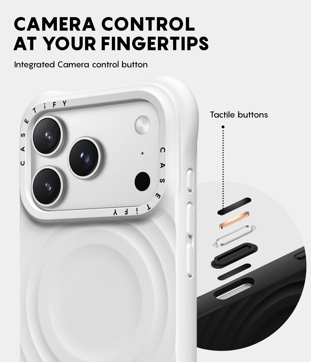 CASETiFY ウェーブ シリコンケース - ホワイト　iPhone17pro 楽天市場】【公式】 CASETiFY iPhone17 iPhoneAir iPhone17Pro